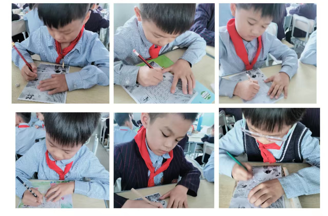 和詩以歌，書寫春天——定安縣山高學校小學部“春”主題硬筆書法展示活動-圖片2