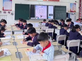 和詩以歌，書寫春天——定安縣山高學(xué)校小學(xué)部“春”主題硬筆書法展示活動(dòng)